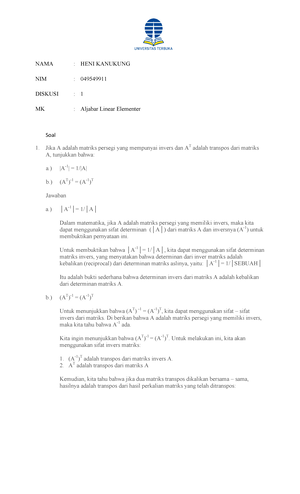 [Solved] Diketahui 4 8 6 2 dan 1 0 0 1 Jika adalah bilangan skalar dan ...