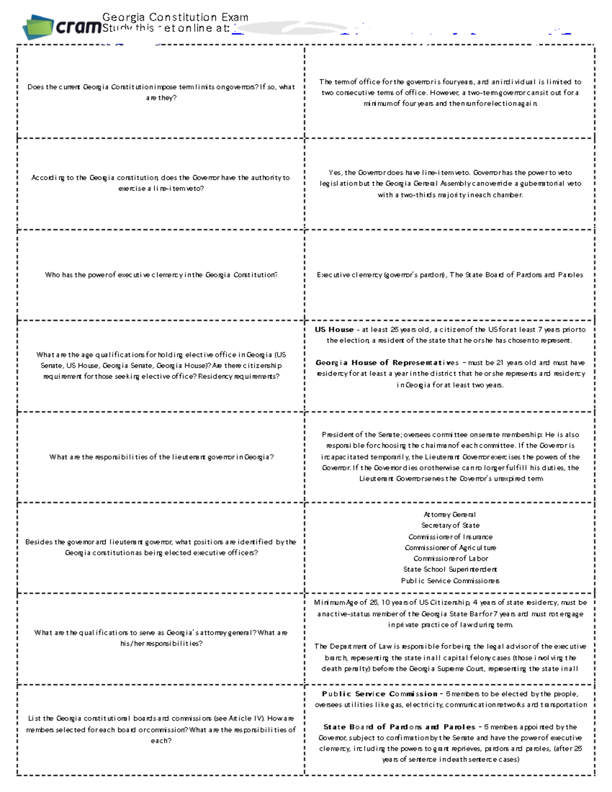 Georgia Constitution Exam-small 00center 10-13014967 - Does The Current ...