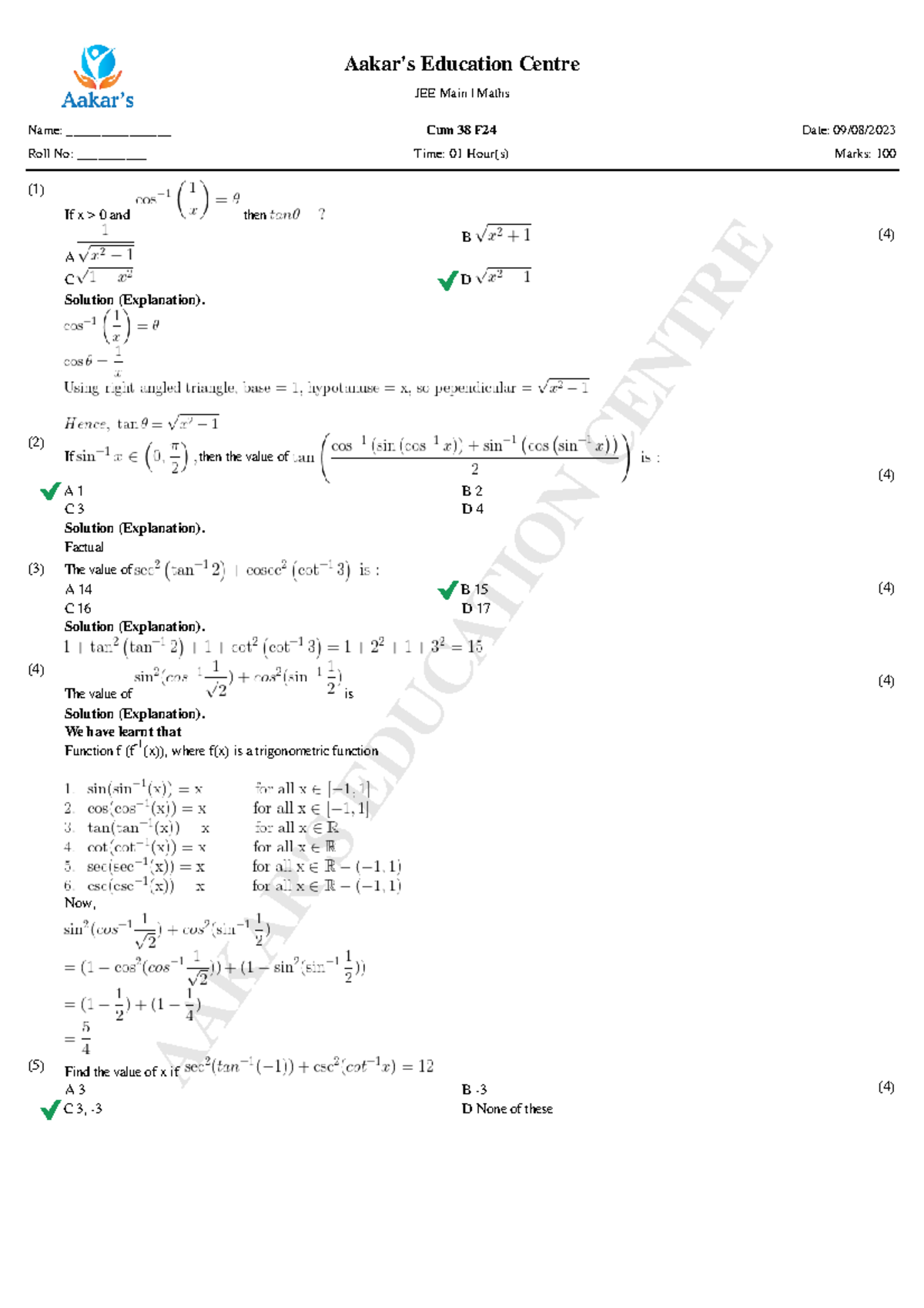 17097-key - Here I am providing you with neet and jee level questions ...