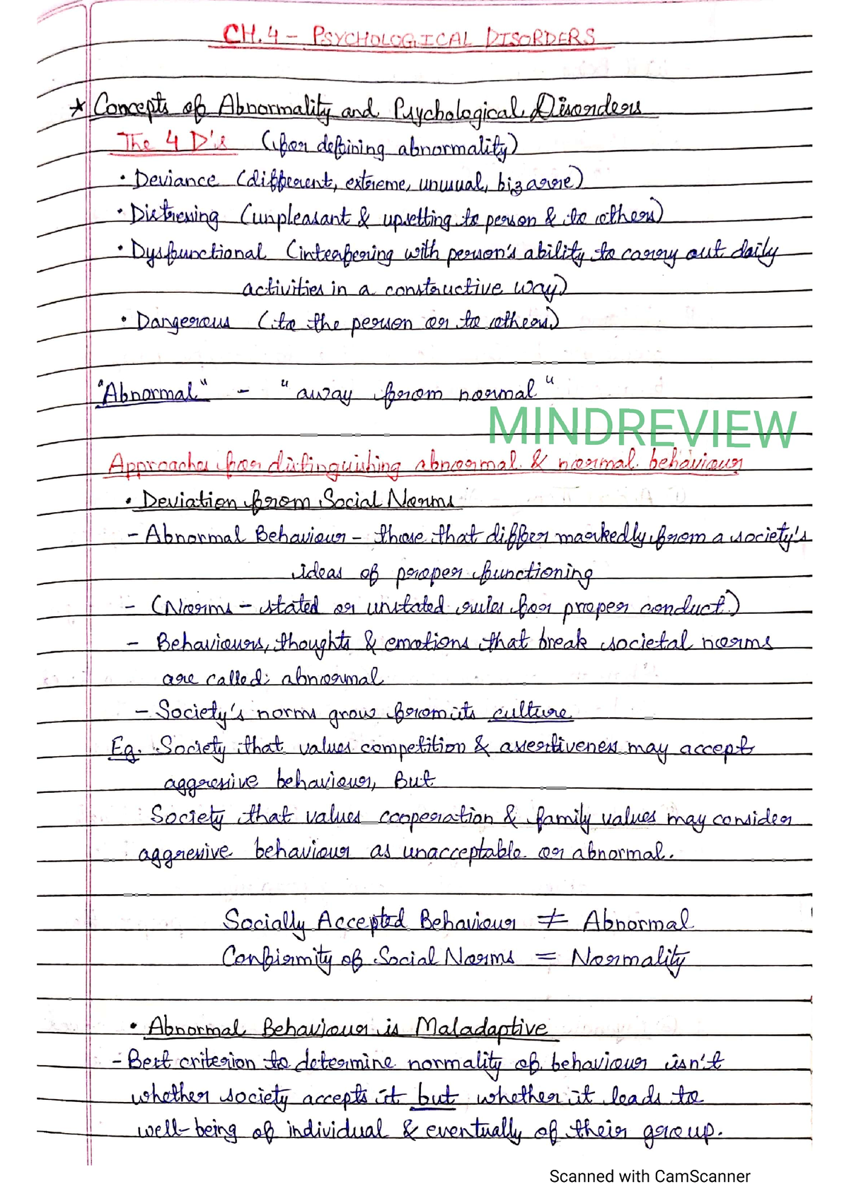 12th Psychology Chapter 4 Full Notes - Psychology - Studocu