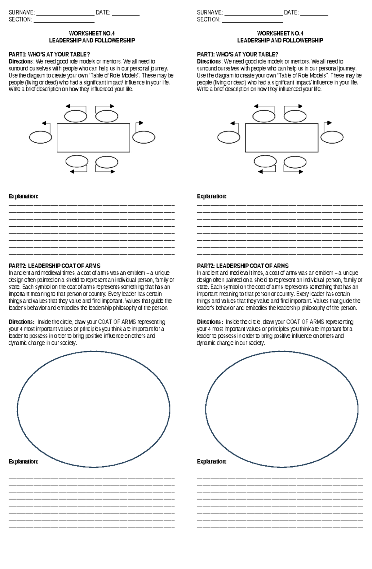 4- Leadership Followership - SURNAME: _____________________ DATE ...