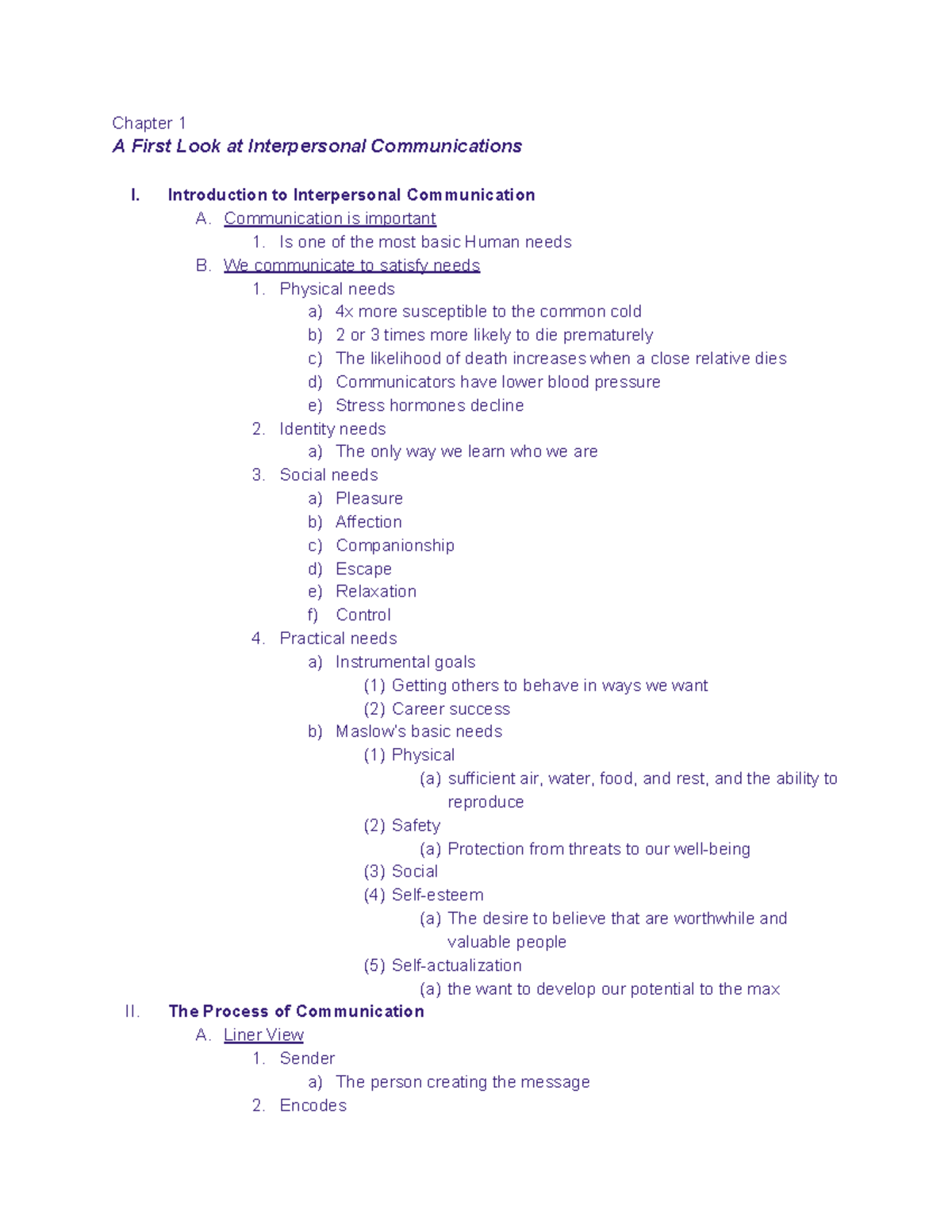 Ch.1 Coms 8 - book notes, professor Castilli - Chapter 1 A First Look ...