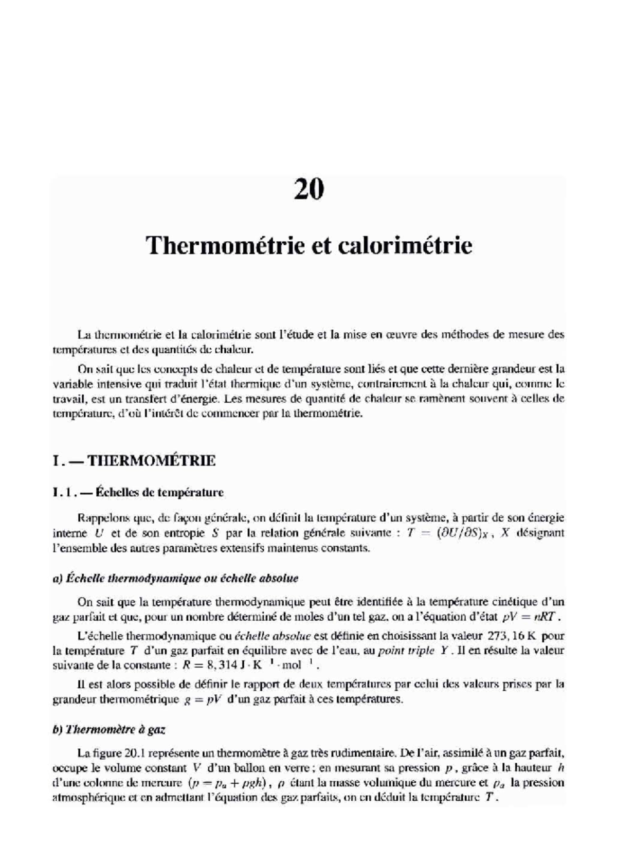 thermomètre à gaz à volume constant