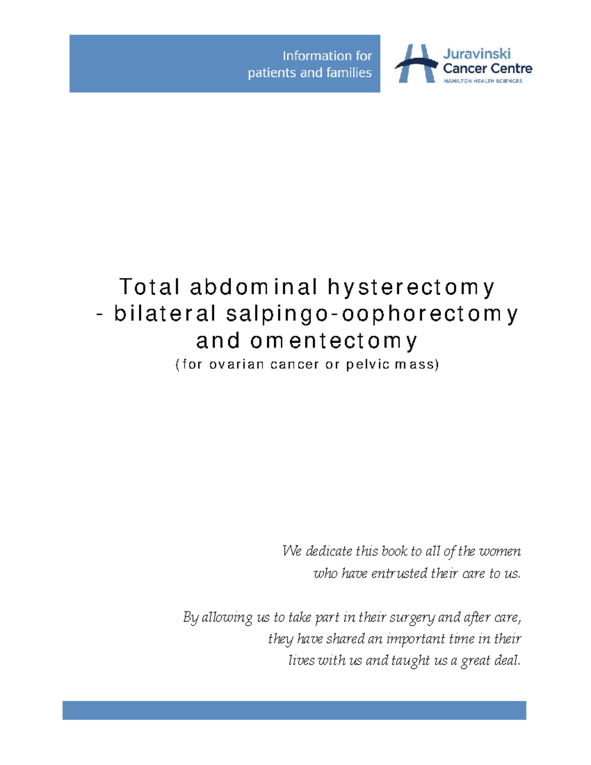 Total Abdom Hyster Bilateral Salpino Oophorectomy Omentectomy-th-PD9302 ...