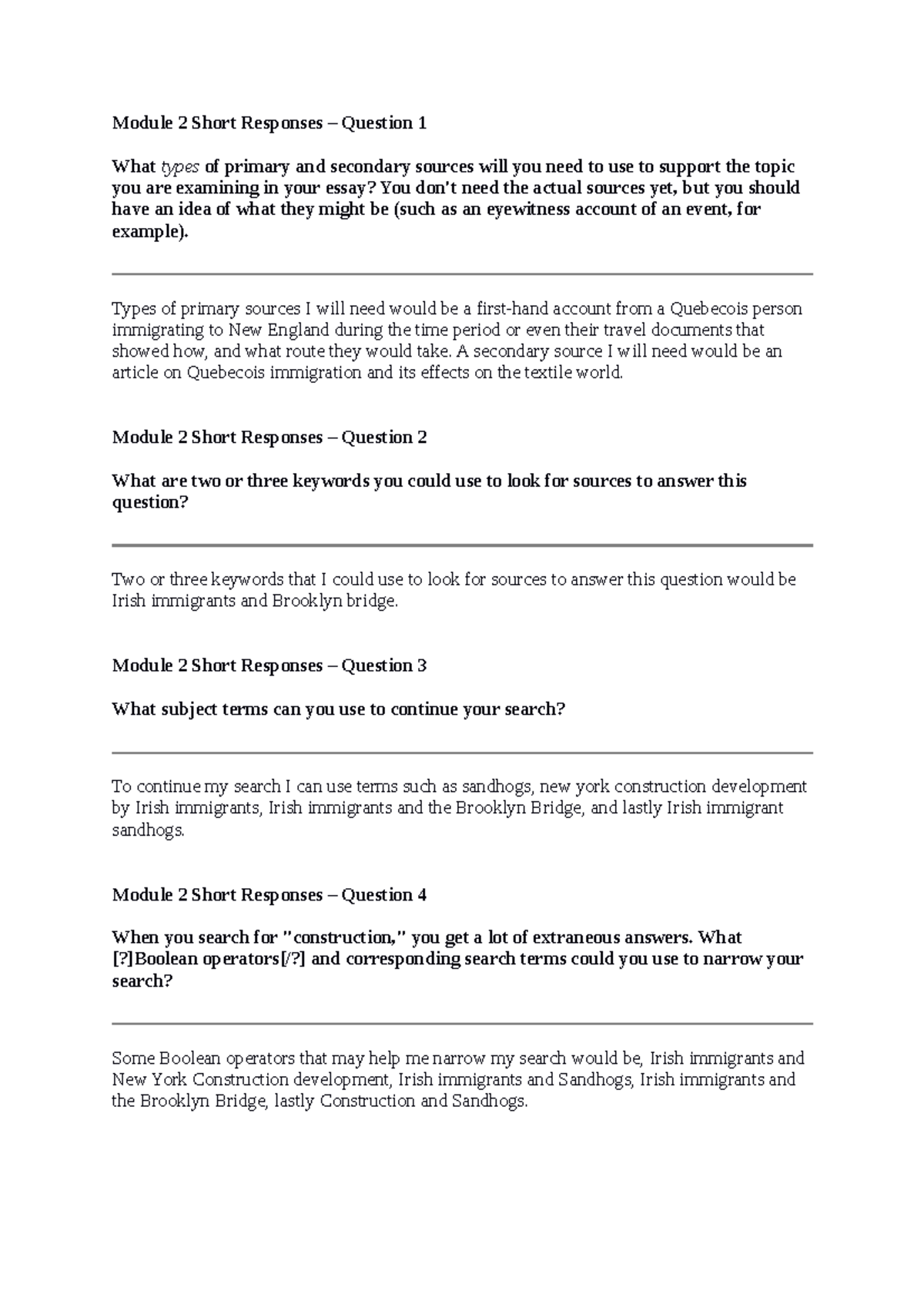 book module 2 case study