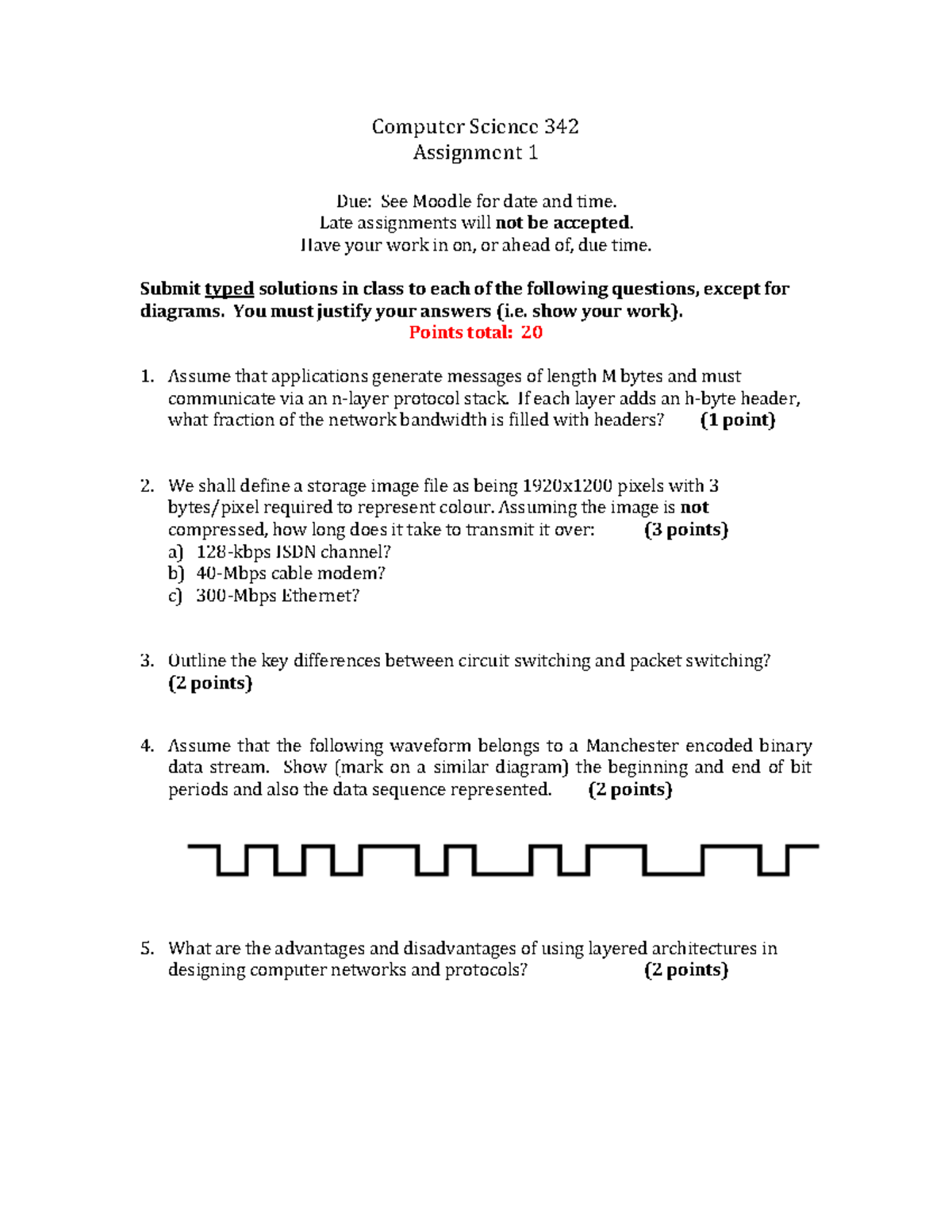 Sample/practice exam 3 March, questions and answers - Computer Science ...