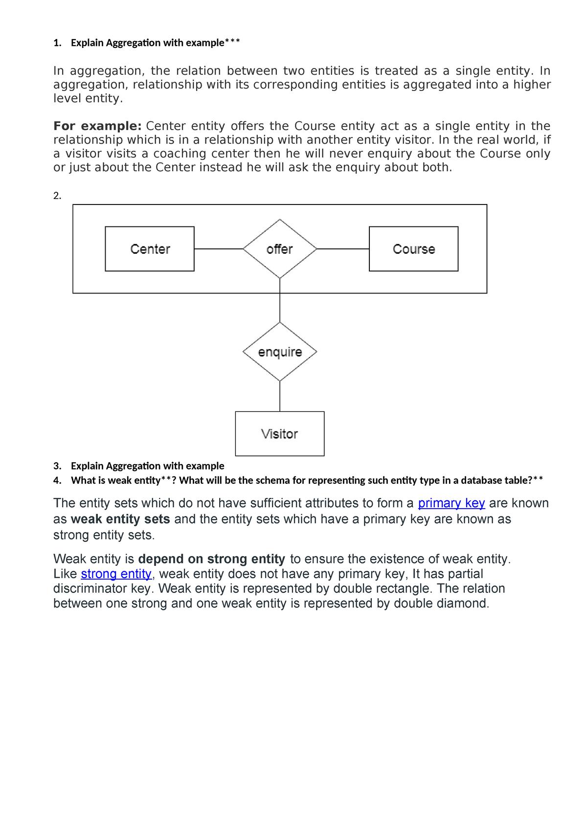 Database managment system - Explain Aggregation with example ...