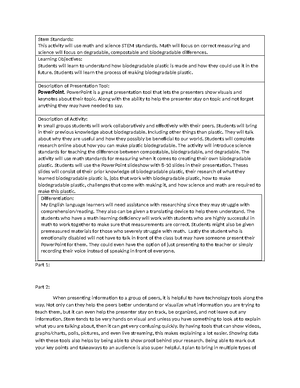 ELM-463-T1-STEM in the Classroom - STEM in the Classroom Part 1: STEM ...