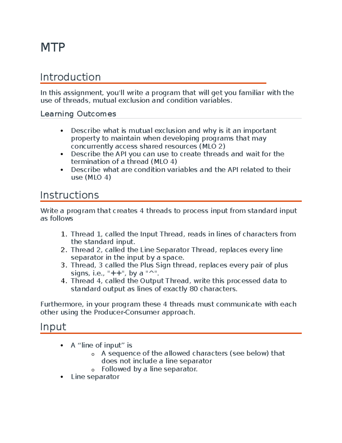 MTP CS344 - MTP assignment - MTP Introduction In this assignment, you ...