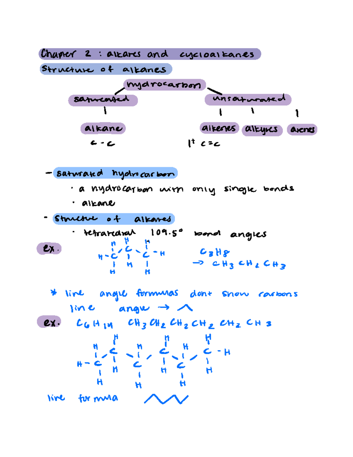 CH.2 Notes - orton fall - Chapter 2 alkanes and cycloalkanes Structure ...