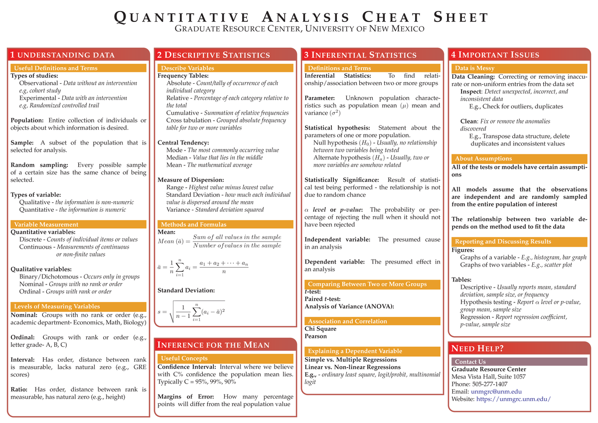 Quantitative-analysis-sheet - Q U A N T I T A T I V E A N A L Y S I S C ...