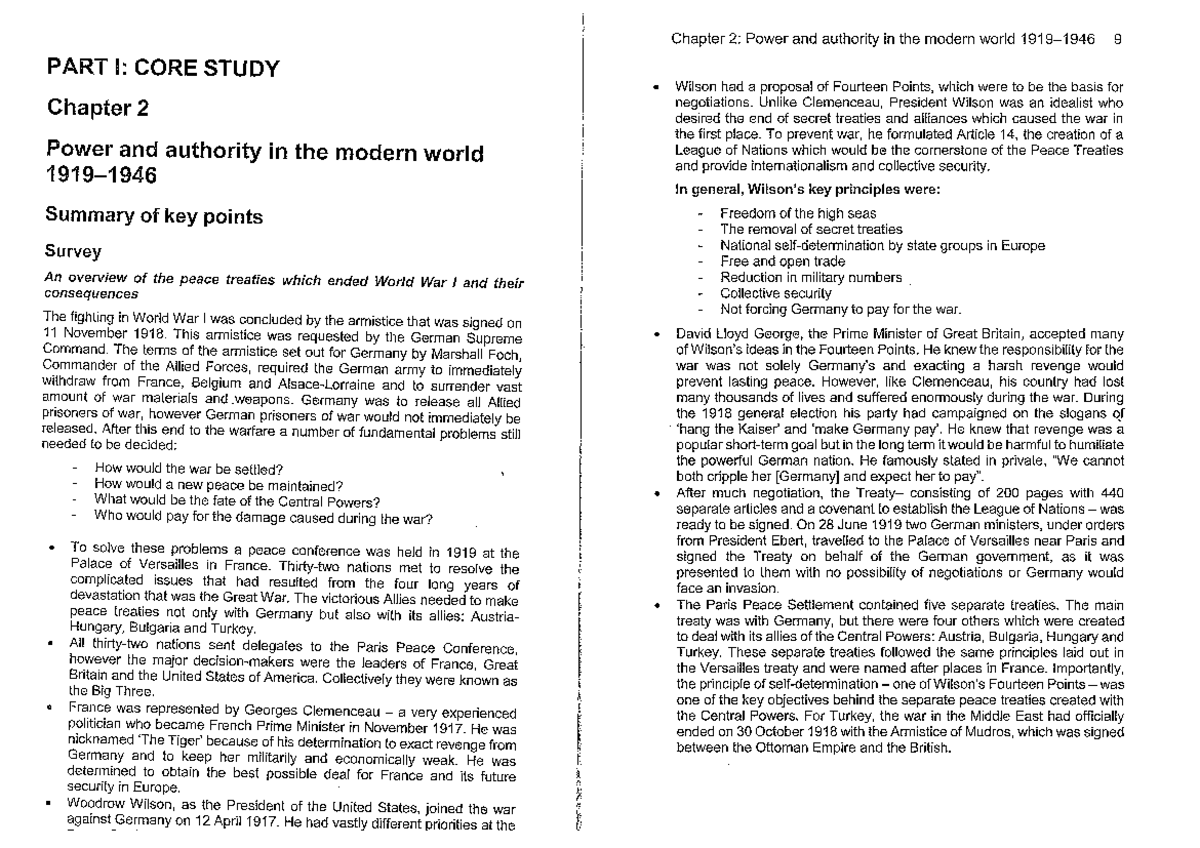1.1 HSC Checkpoints -Notes PWR AUTH - Chapter 2: Power and authority in ...
