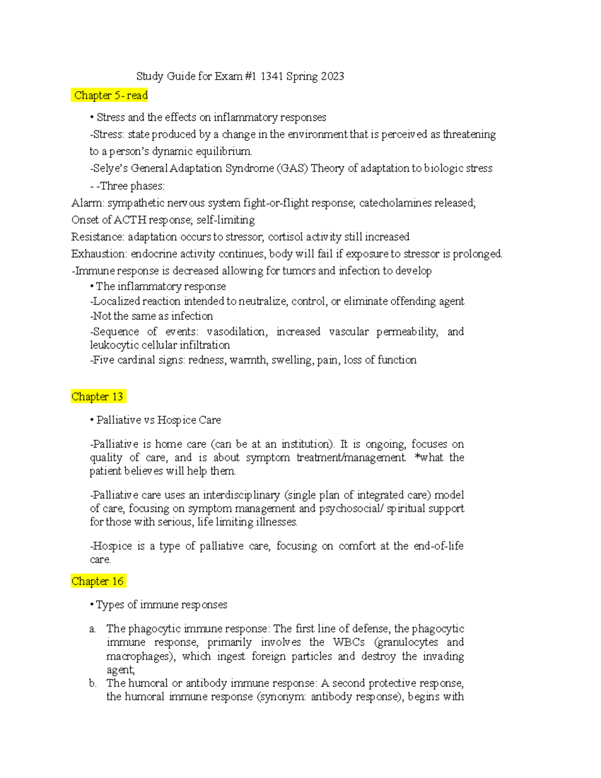 Exam 1 Med-surge - It’s A Med-surge Complication - Study Guide For Exam ...