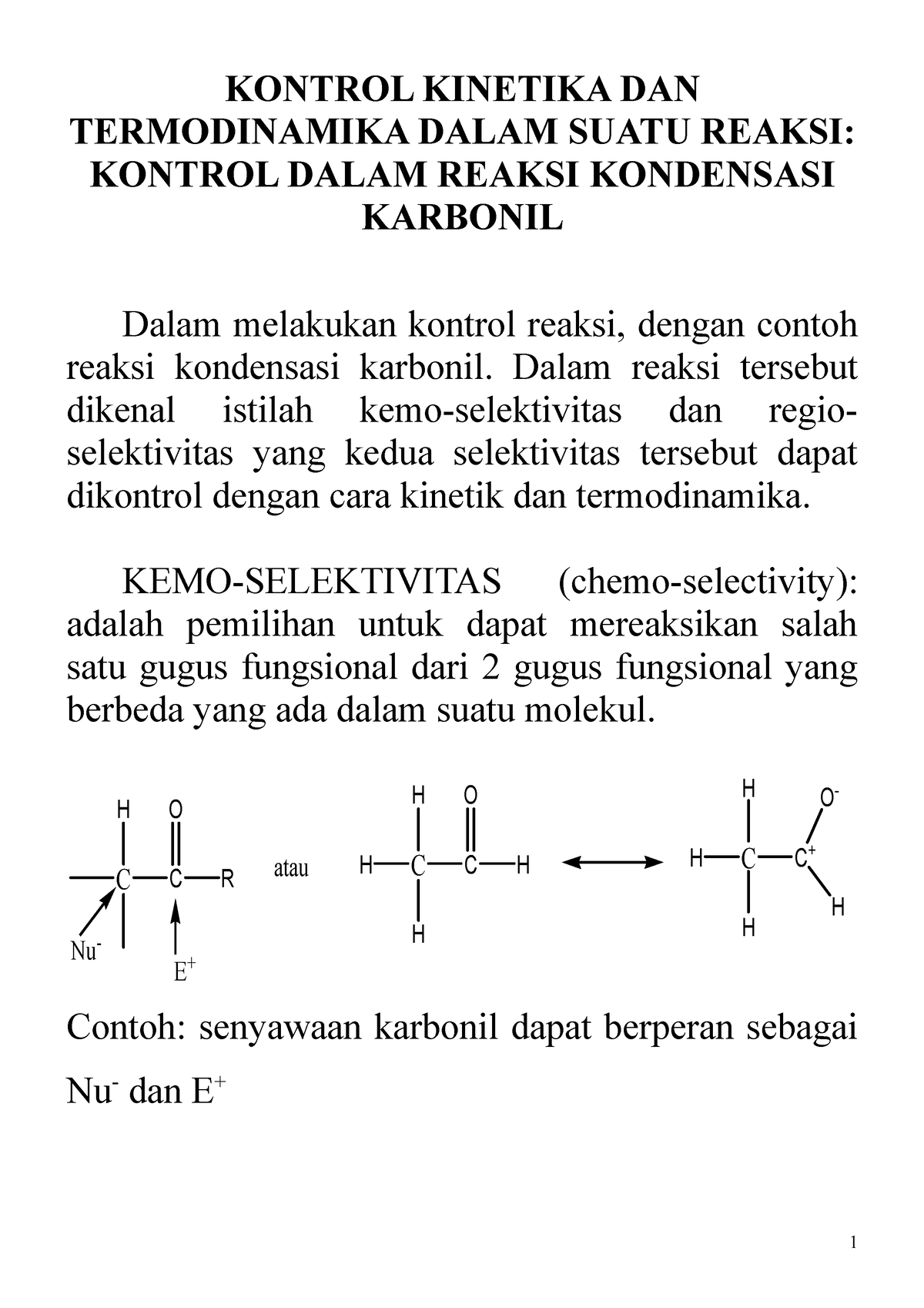 Kontrol Kinetika Reaksi Kontrol Kinetika Dan Termodinamika Dalam Suatu Reaksi Kontrol Dalam 8048