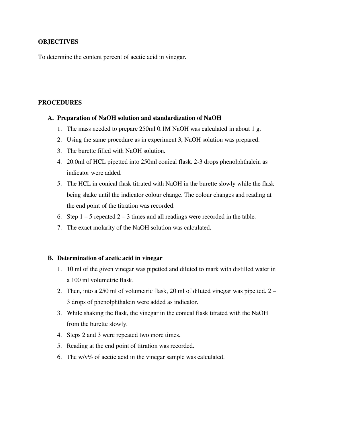 2CHM256-EXP 4- Labreport - OBJECTIVES To Determine The Content Percent ...