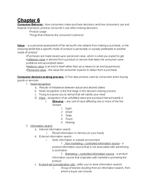 Smartbook Chapter 3 - Lecture Notes For Principles Of Marketing Quiz ...