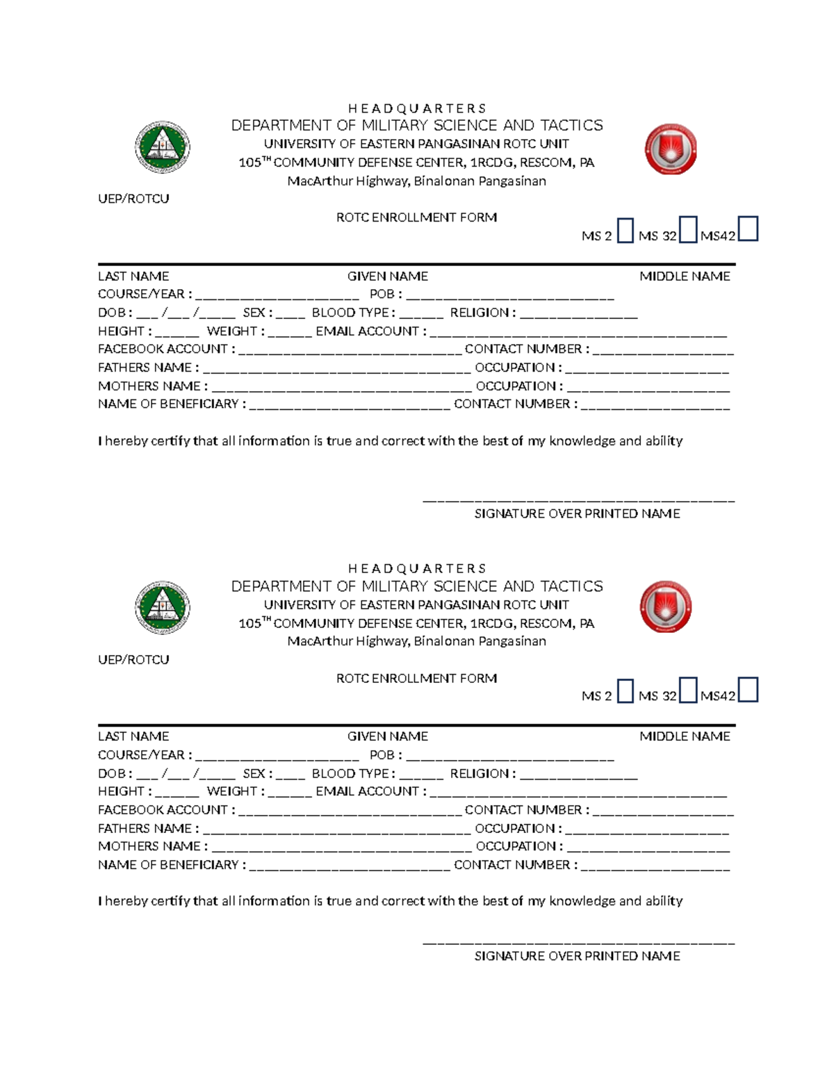 Document - for students - H E A D Q U A R T E R S DEPARTMENT OF ...