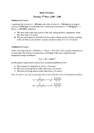 Topic 2 Solutions B - Problem 1 Po 10 MPa Es 200GPa Ea, 70 Gla Va 0 a 2 ...