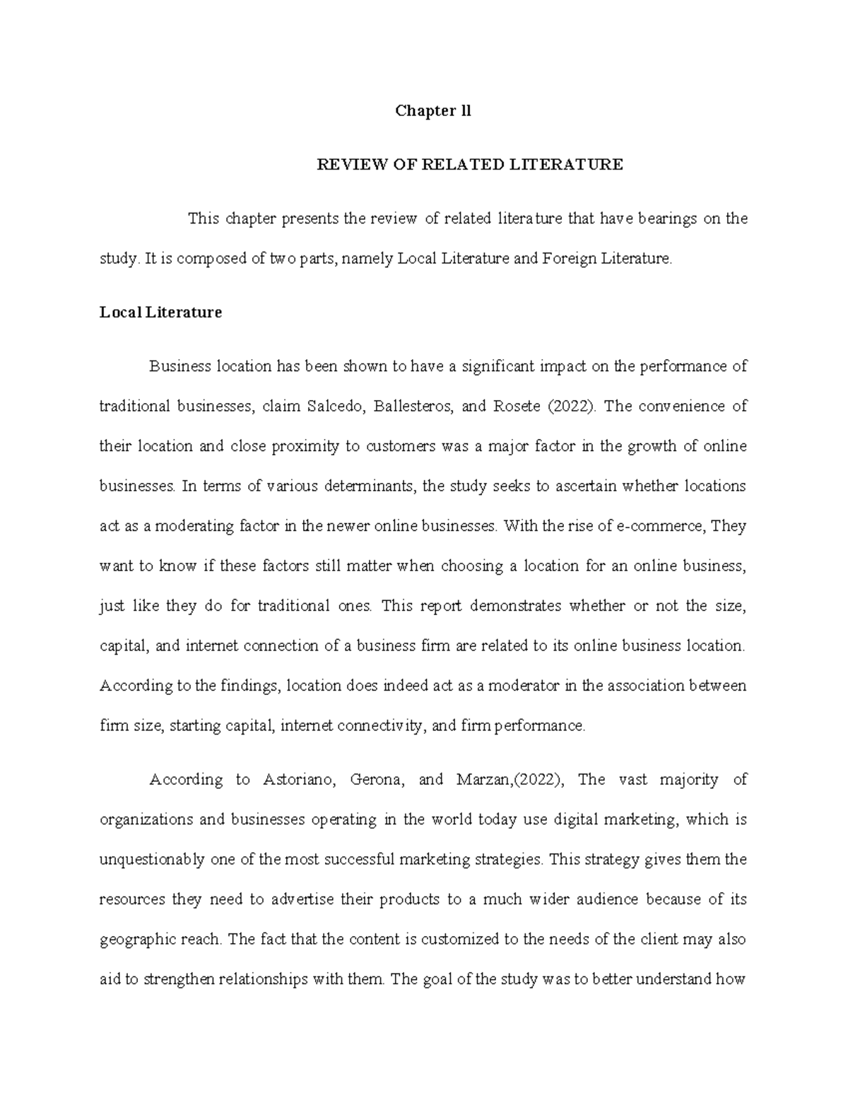 Chapter-2-Charry - for your reference - Chapter ll REVIEW OF RELATED ...