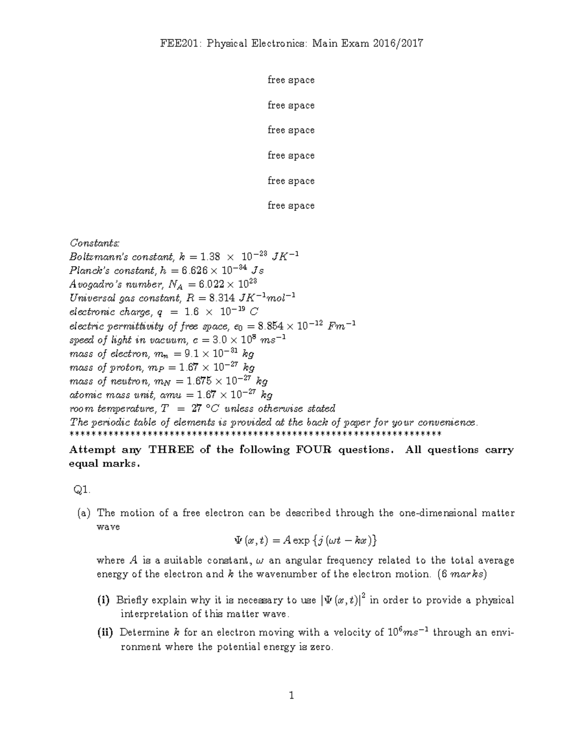 2016 fee201exam - FEE 201 UON - - Studocu