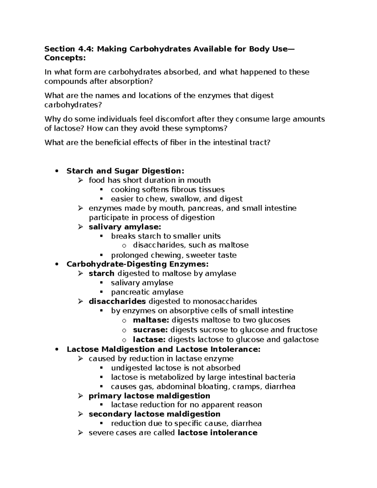 NTS Ch 4 Section 4 - Lecture notes from Intro to Nutrition and Foods ...