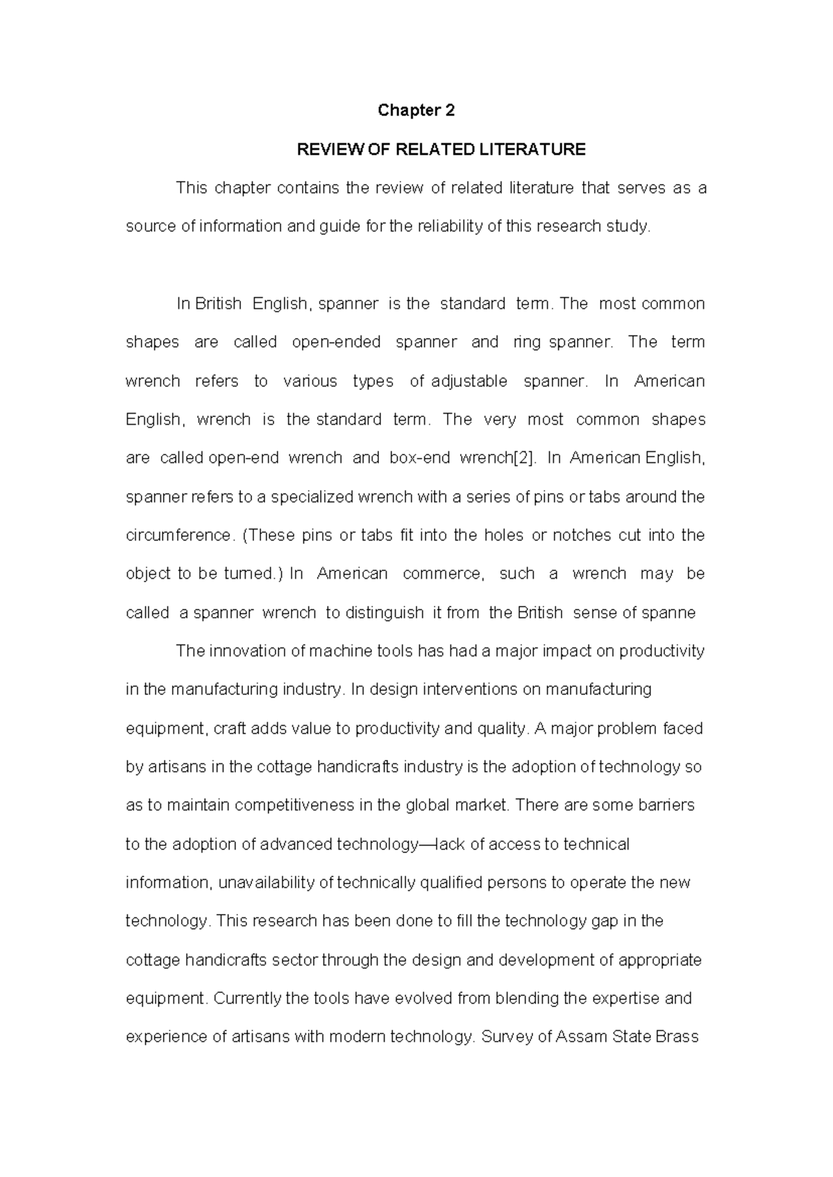Chapter 2 - research - Chapter 2 REVIEW OF RELATED LITERATURE This ...