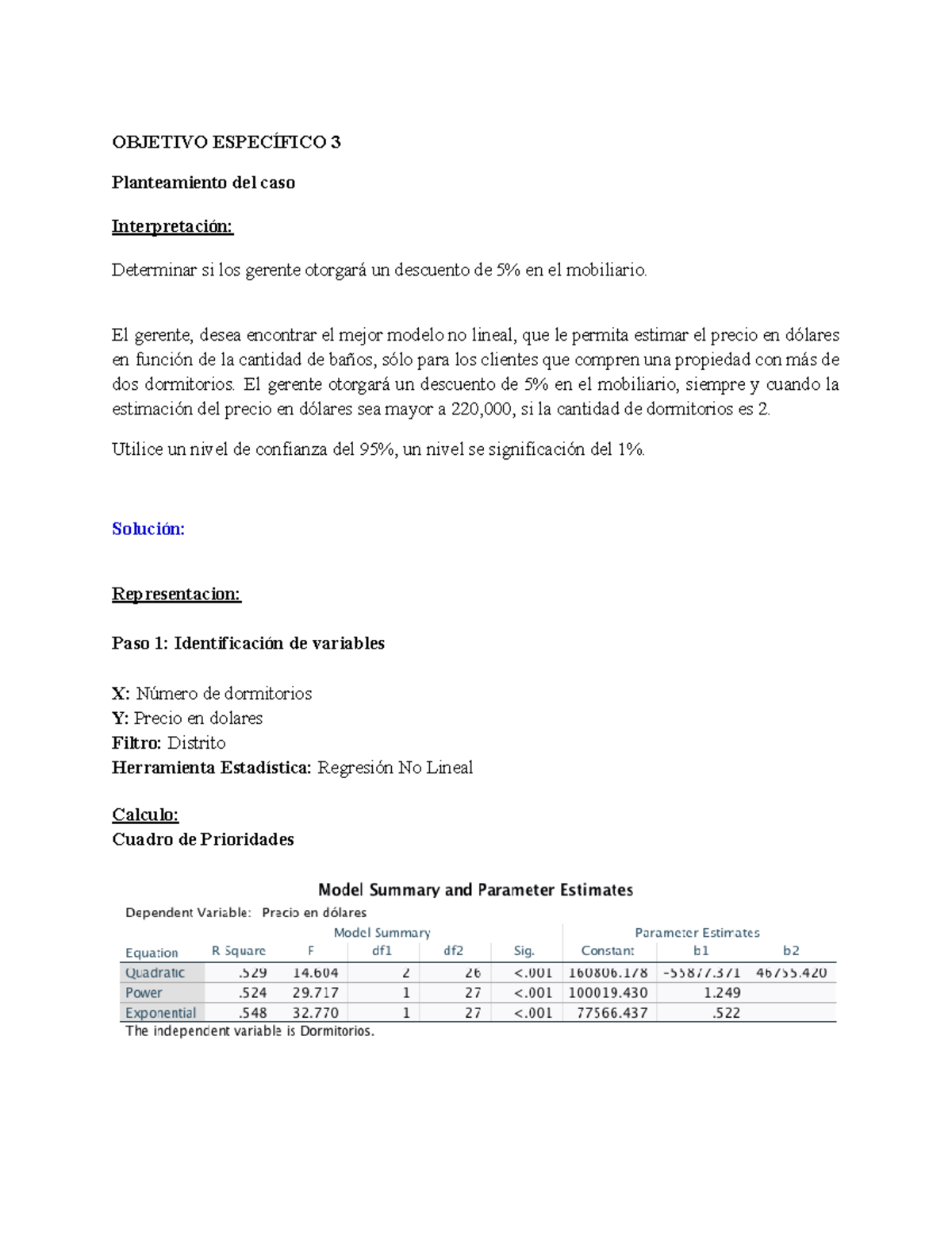 Objetivo RNL - OBJETIVO ESPECÍFICO 3 Planteamiento del caso ...