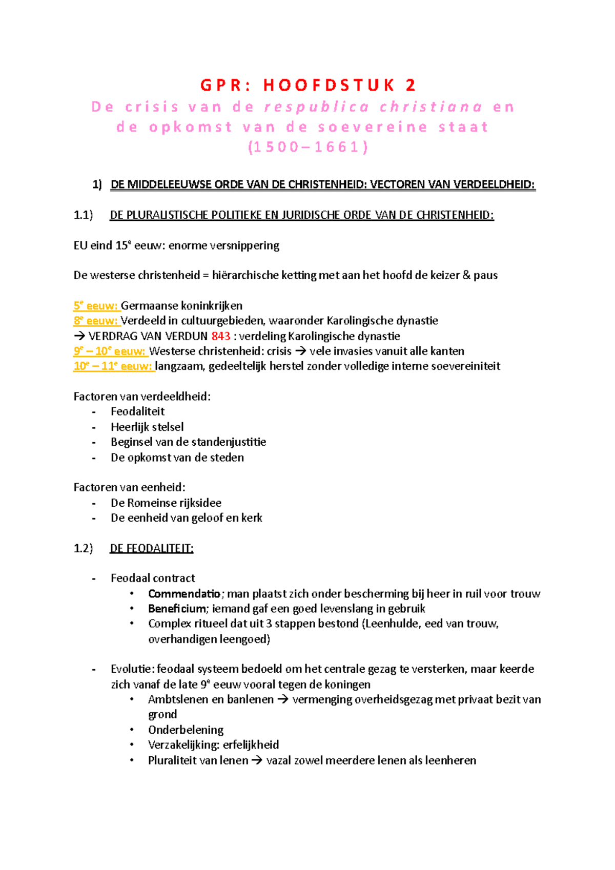 Hoofdstuk 2 Samenvatting Gpr G P R H O O F D S T U K 2 D E C R I S