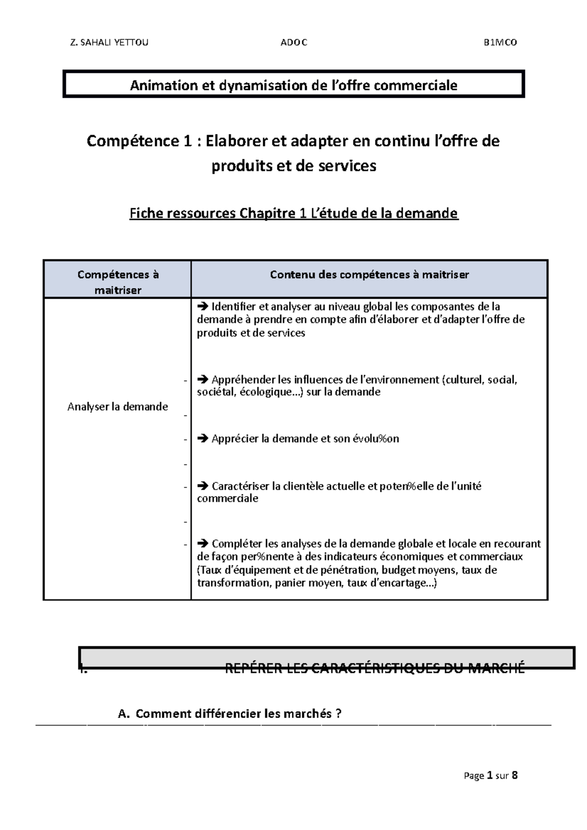 Ressources Chap 1 - Mise en situation sur l'étude de la demande ...