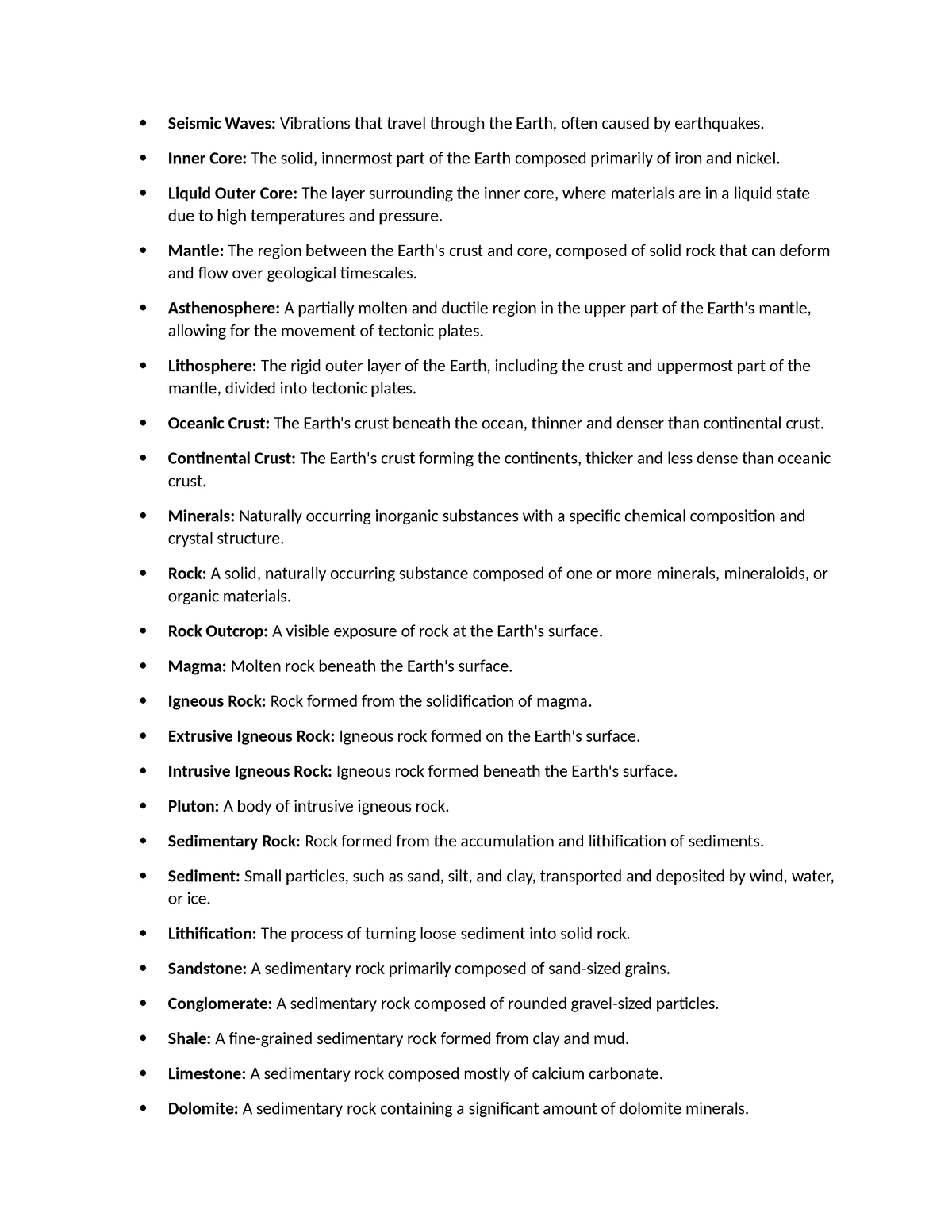 Chapter 12 notes - khjgfg - Seismic Waves: Vibrations that travel ...