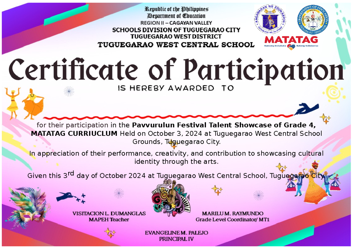 Certification of Recognition - Bachelor in Elementary Education - for ...