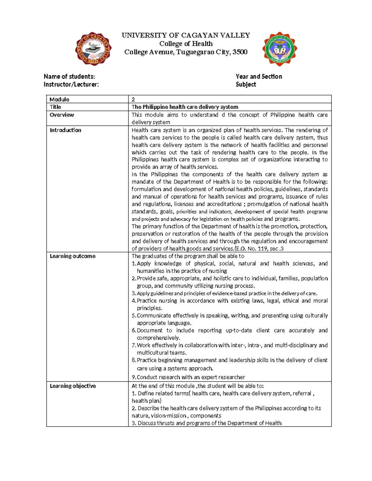 Chn 1 module 2 HCDS - Hope it helps! - UNIVERSITY OF CAGAYAN VALLEY ...