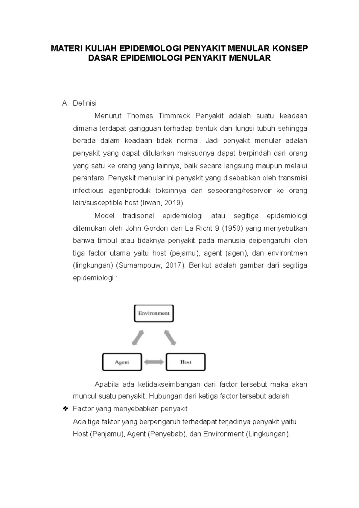 Materi Kuliah Epidemiologi Penyakit Menular Konsep Dasar Epidemiologi ...