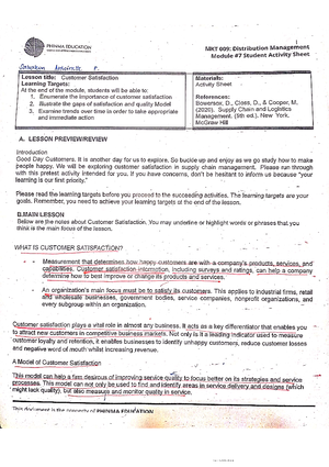 distribution management - Studocu