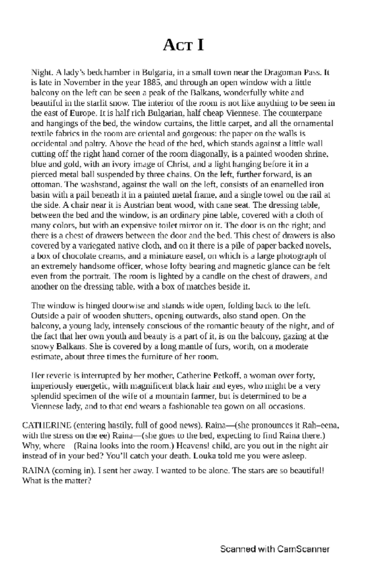 Arms and the Man Bernard Shaw Studocu