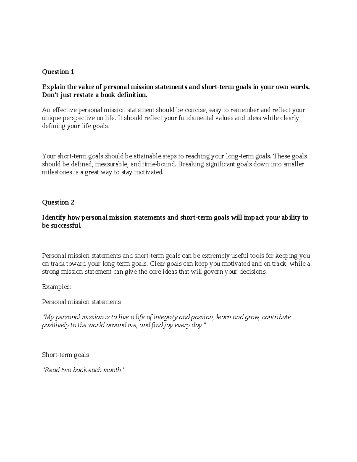 SNHU107 Week 4 DB....................... Question 1