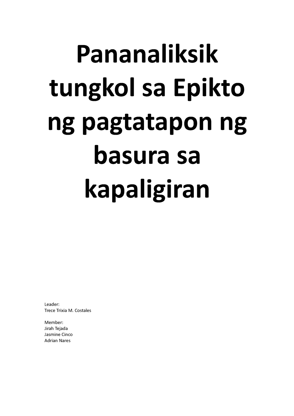 Pananaliksik Tungkol Sa Dayalek 2 Docx Pananaliksik S