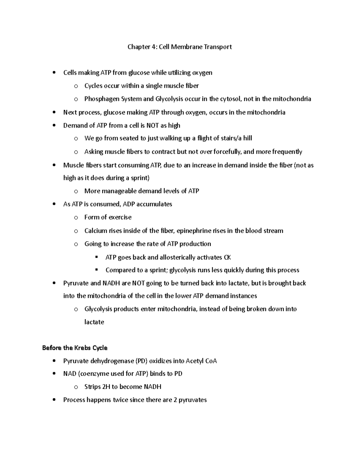 APK2105C Exam 2 Notes Physiology learning objectives from class