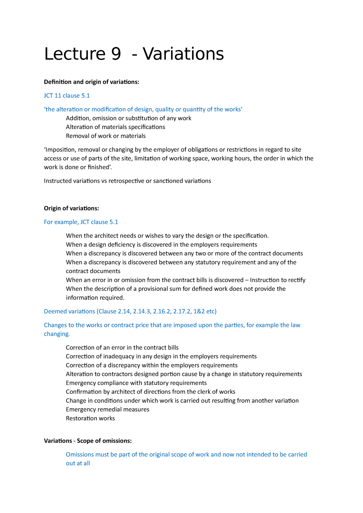 jct assignment clause