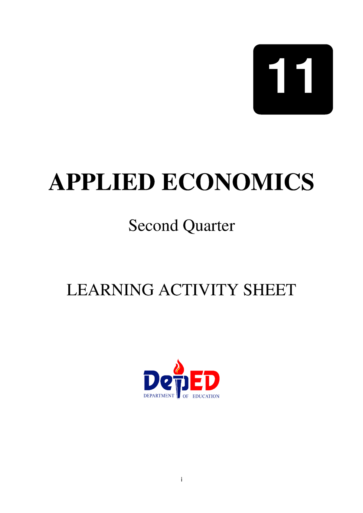 Applied- Economics Q2 LAS - I APPLIED ECONOMICS Second Quarter LEARNING ...