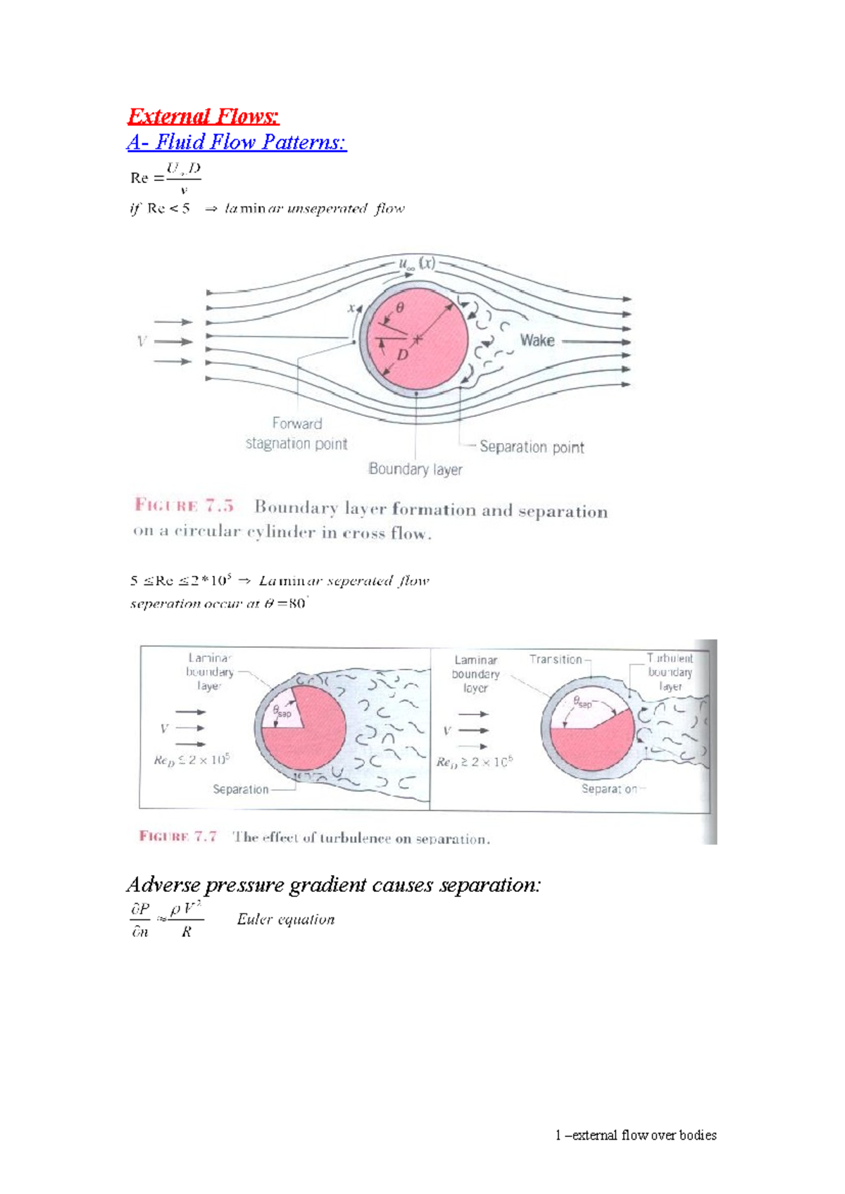 Convection external flow over bodies - Controls - External Flows: A ...