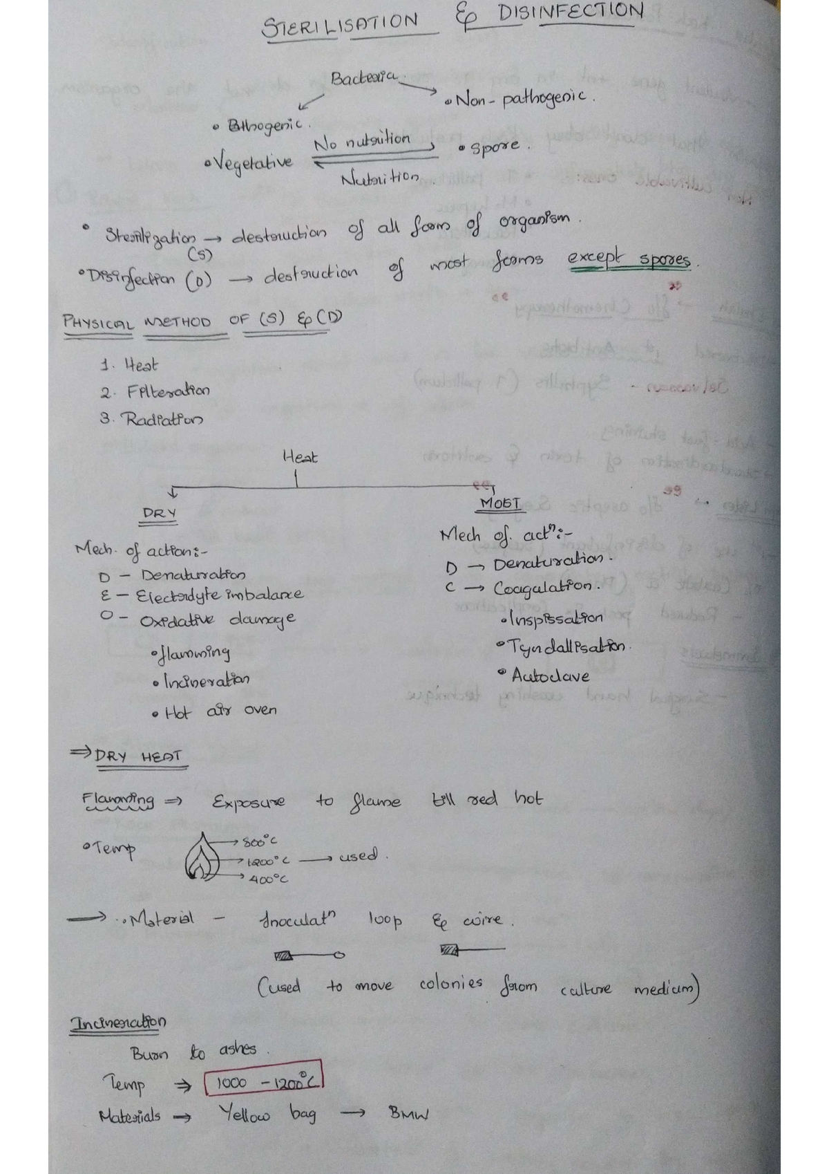 Sterilization and disinfection -Microbiology - Bachelor of medicine and ...