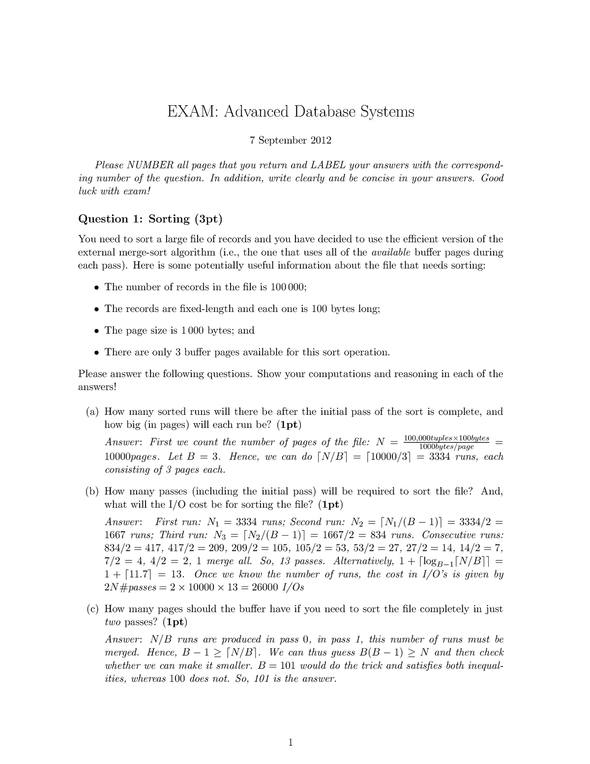 Advanced Database Management System - ADVANCED DATABASE - UOG - Studocu