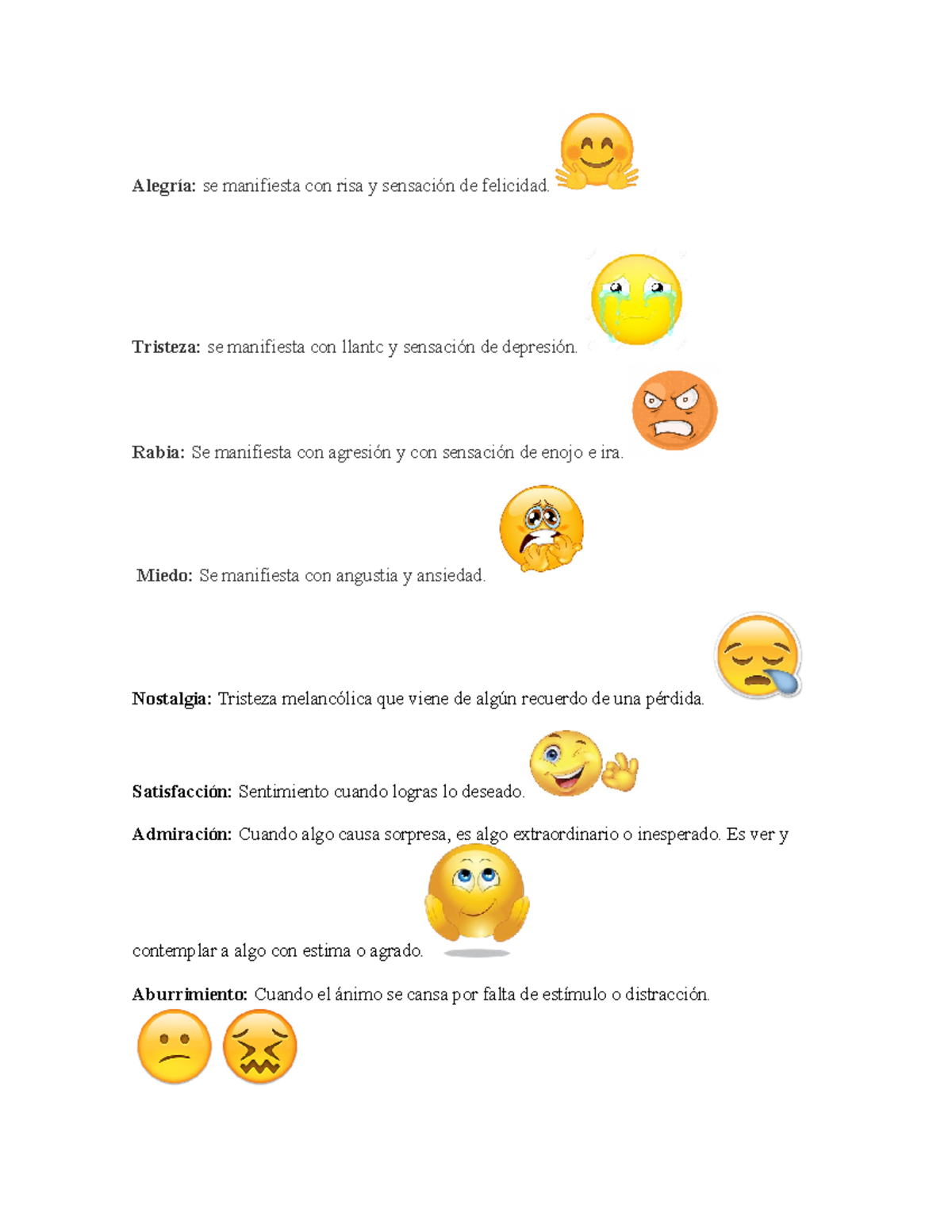 Emociones - Alegría: se manifiesta con risa y sensación de felicidad ...