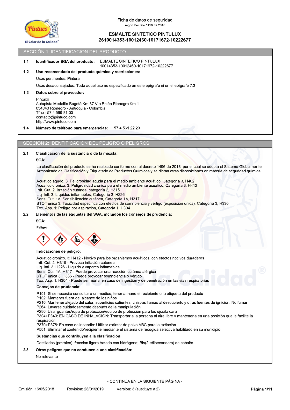 Recolectar 70 Imagen Hoja De Seguridad Pintura Esmalt 