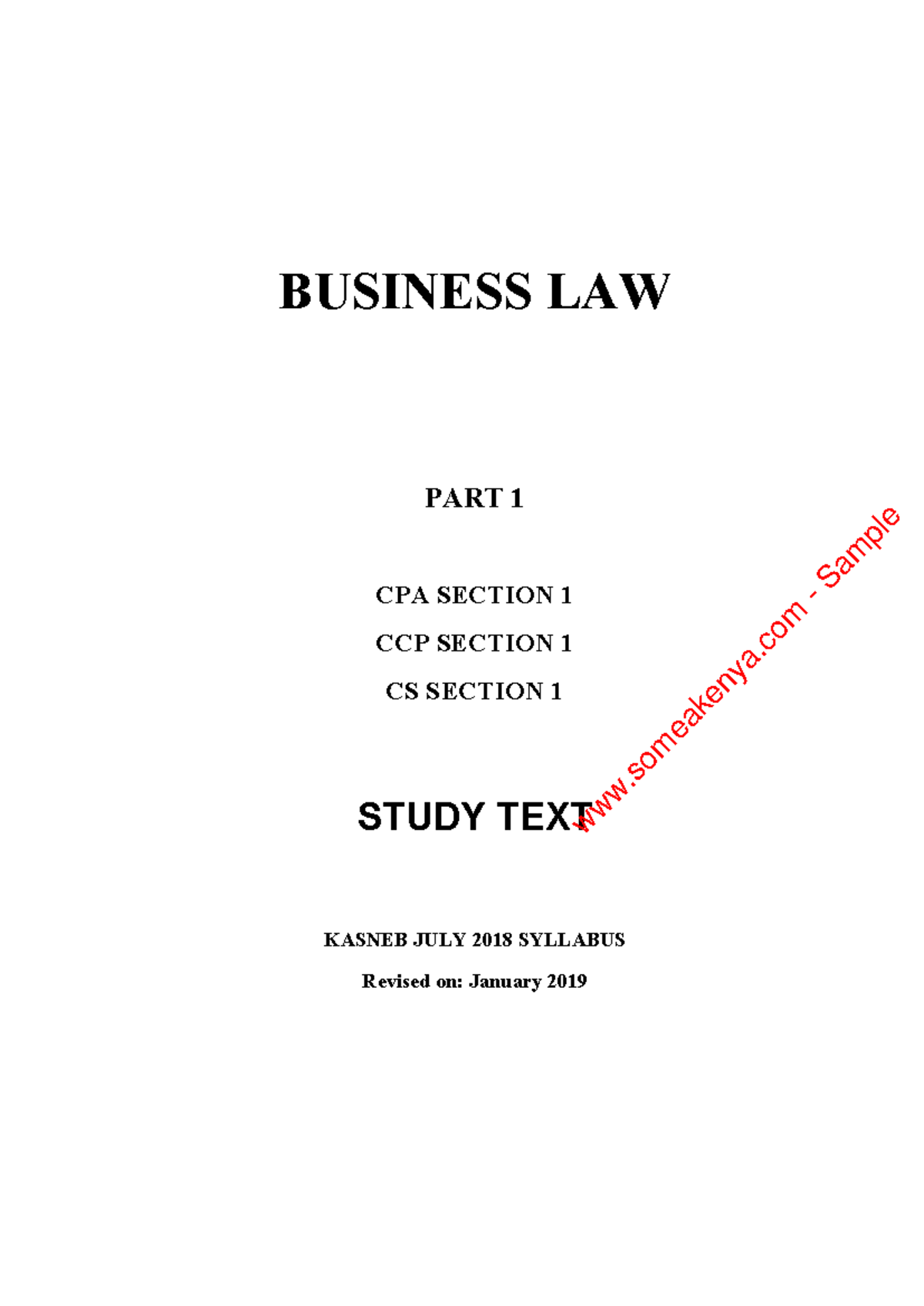 Business-Law - Lecture Notes 1-4 - PART 1 CPA SECTION 1 CCP SECTION 1 ...