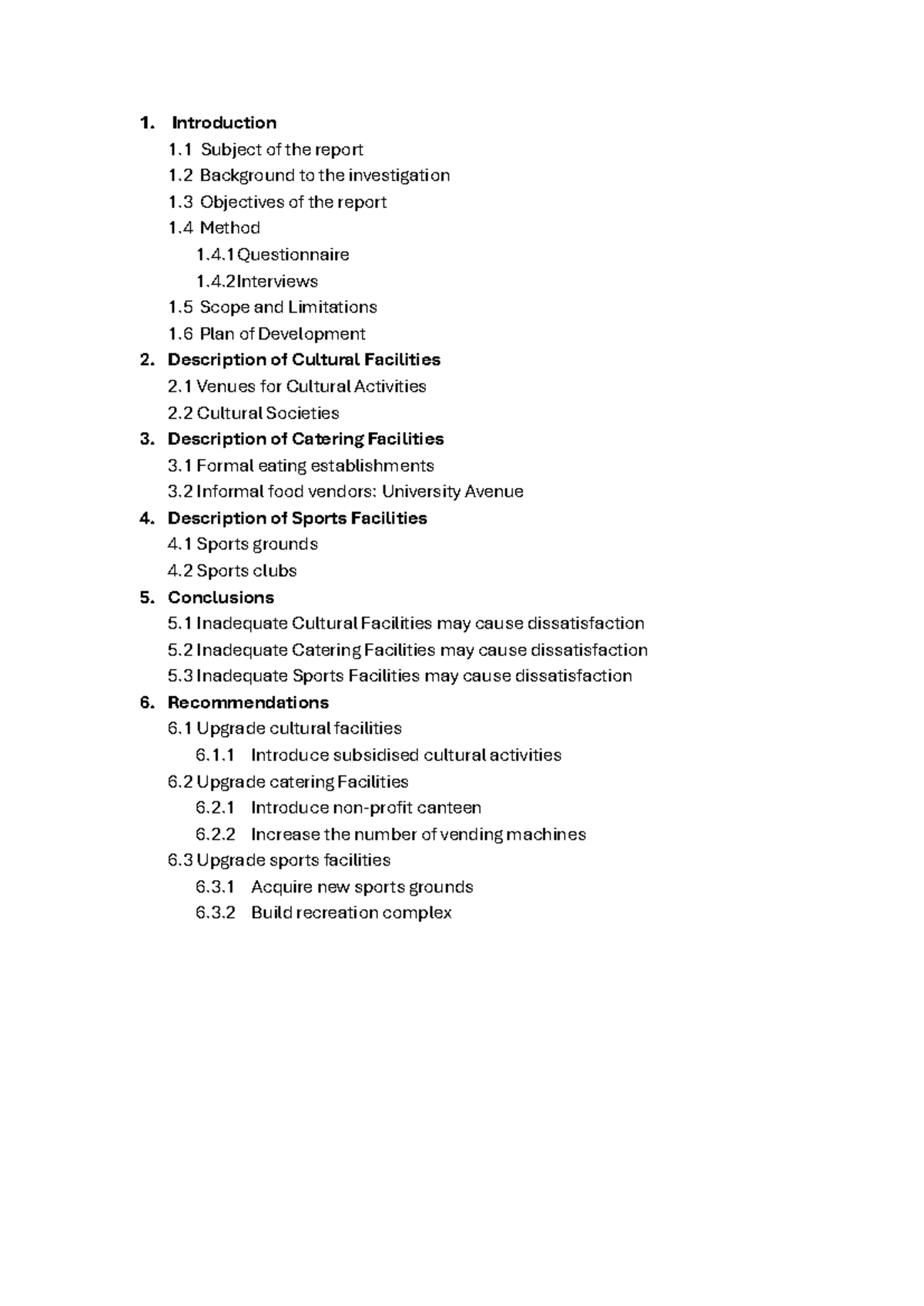 Week 3 Workshop - Introduction 1 Subject of the report 1 Background to ...