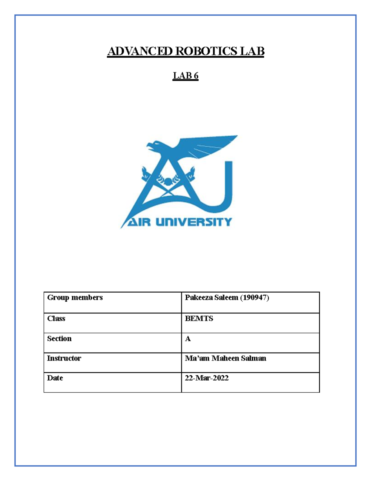 190947 A Lab of Advanced robotics,A Lab of Advanced robotics - ADVANCED ...