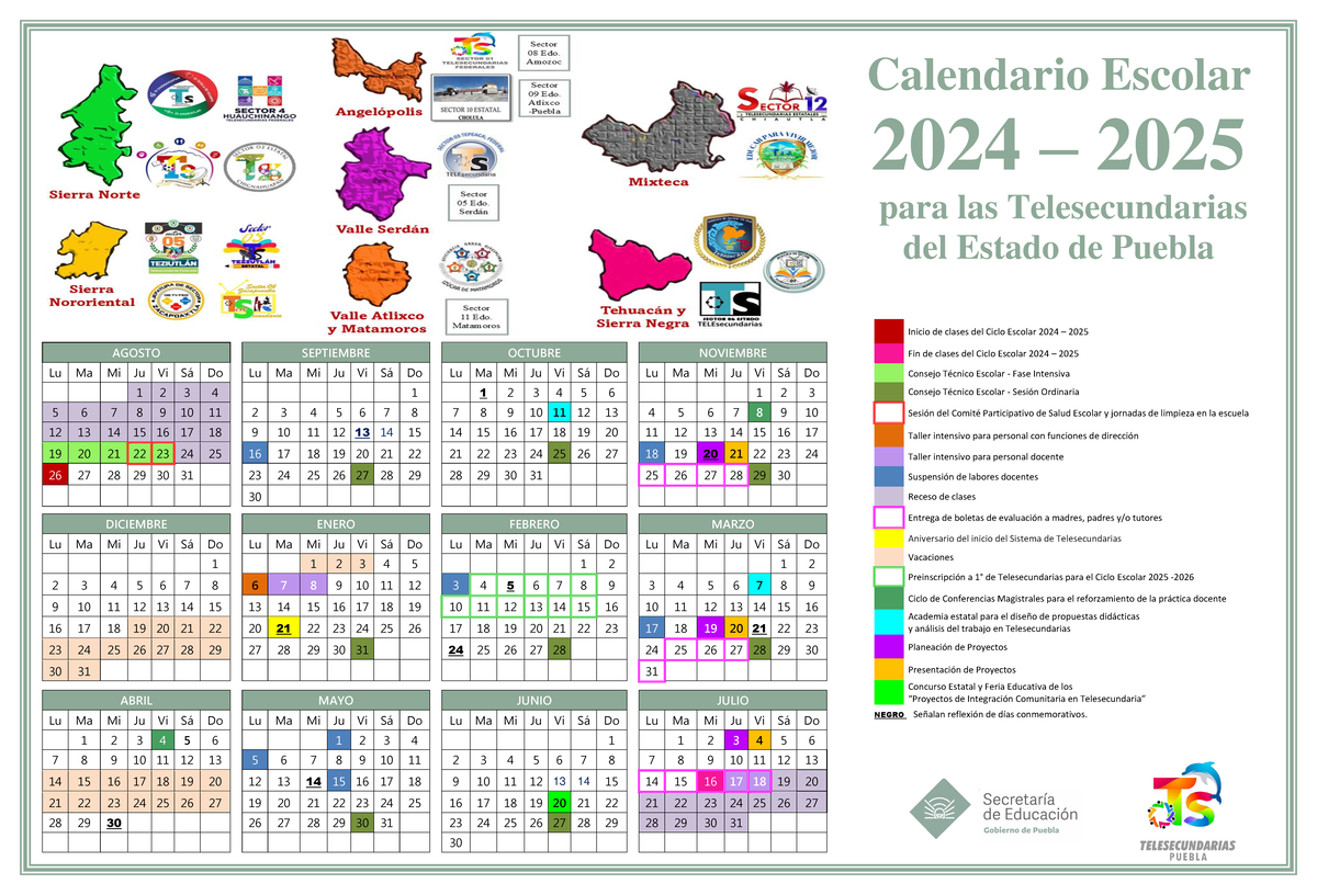 Versión 2 Calendario para el Ciclo Escolar 2024 2025