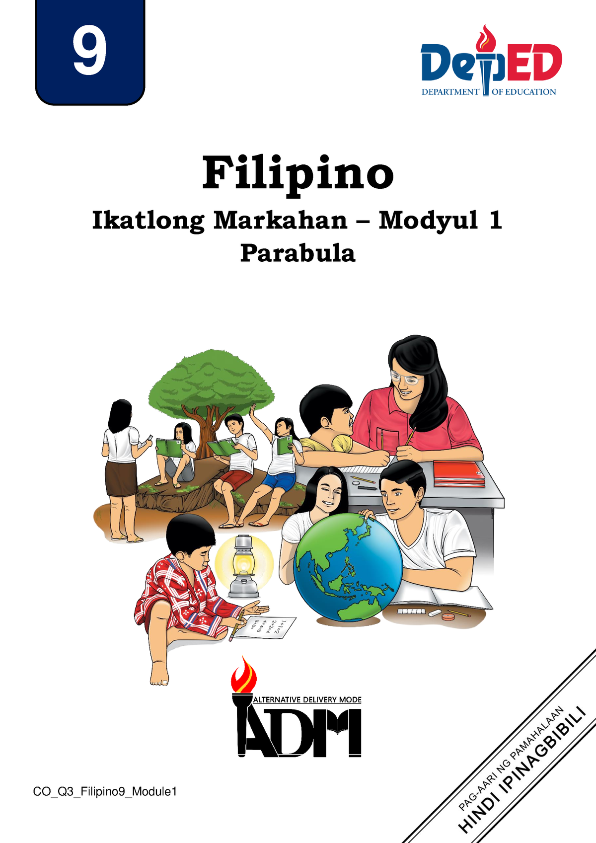 FIL9 Q3 Modyul 1 - None - Filipino Ikatlong Markahan – Modyul 1 ...